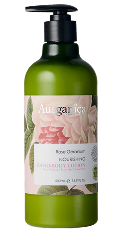 Ausganica Rose Geranium Nourishing Hand &amp; Body Lotion