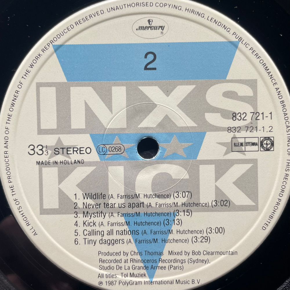 INXS - Kick (Европа 1987г.)