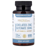 SMNutrition, Хелатный глицинат цинка, 120 капсул