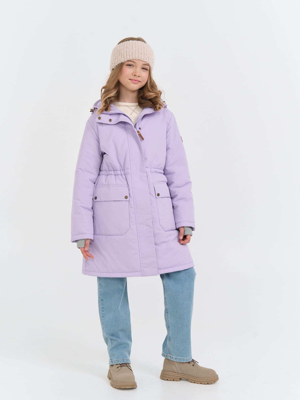 Пальто демисезонное "Лаванда" 7+