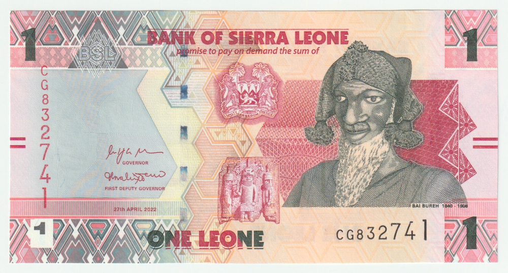 Sierra Leone, 1 Leone, 2022, UNC
