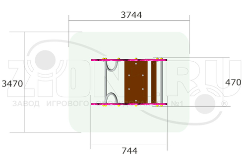 Качалка на пружине «Дельфин У2»
