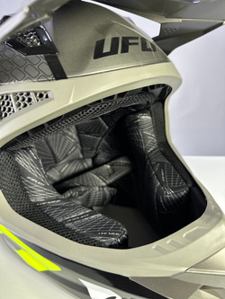 Мотошлем UFO HELMET INTREPID Gray/Neon Yellow Glossy