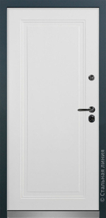 Грация Муар Антрацит/Белый (950x2050, левая)