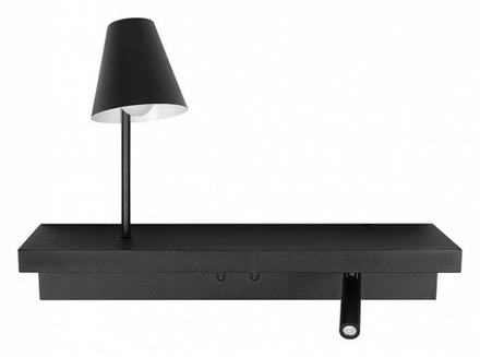 Бра с полкой Loft it Shelf 10216/2W Black