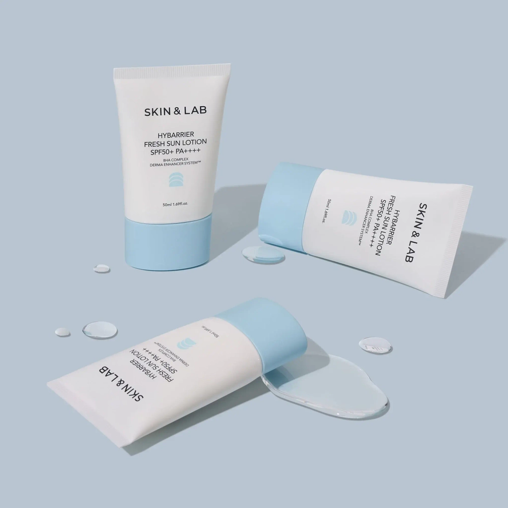 Солнцезащитный крем для сухой и чувствительной кожи SKIN&LAB Hybarrier Fresh Sun Lotion SPF 50+ PA++++