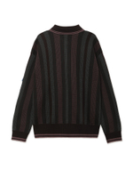 Мужской Свитер-поло Zip-up Striped