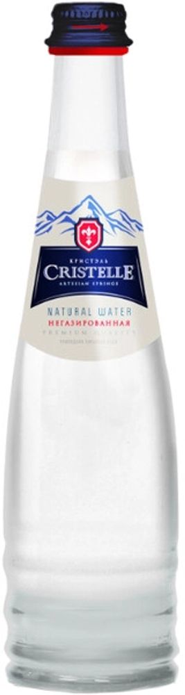 Вода природная минеральная Кристэль Негазированная / Сristelle Still 0.33 - стекло