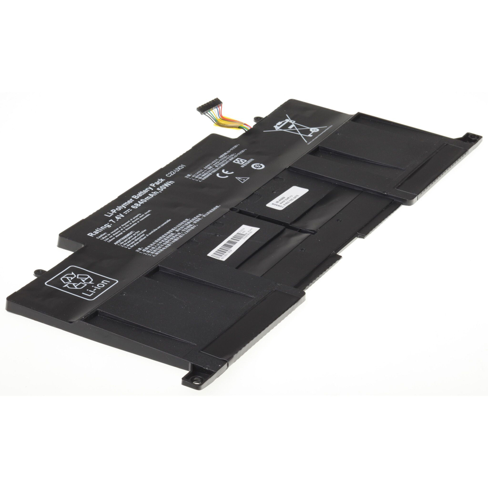 Аккумулятор iBatt 6840mAh для ноутбука Asus UX31A, UX31E Zenbook (C22-UX31)