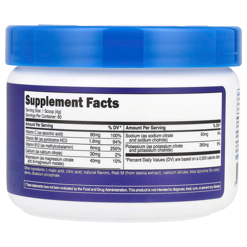 Nutricost, Электролиты, улучшенный комплекс для увлажнения, голубая малина, 234 г (8,4 унции)