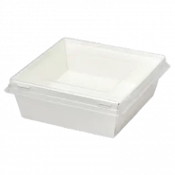 Коробка белая с плоской крышкой SMART PACK 900 145 х 145 х 50 мм
