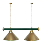 Лампа STARTBILLIARDS 2 пл. (плафоны золотые,штанга золотая,фурнитура золото)