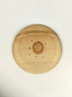 Тарелка деревянная мотивационная "Дом там, где сердце"