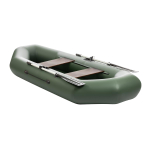Лодка надувная для рыбалки Тонар Бриз 190 с веслами серый