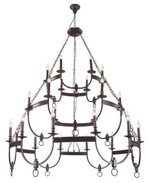 Подвесная люстра 24*E14 SUERTE BROWN SP12+6+6 коричневый Crystal Lux