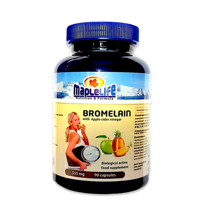 БАД к пище "Бромелайн +яблочный уксус".