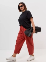 Штаны бананы оверсайз широкие терракотовый