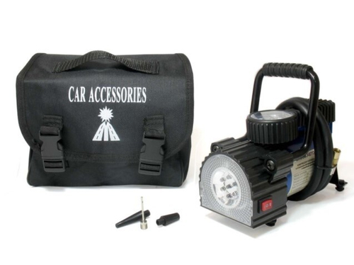 Компрессор поршневой АС-587ма 12В в сумке с фонарем (МАЯКАВТО)