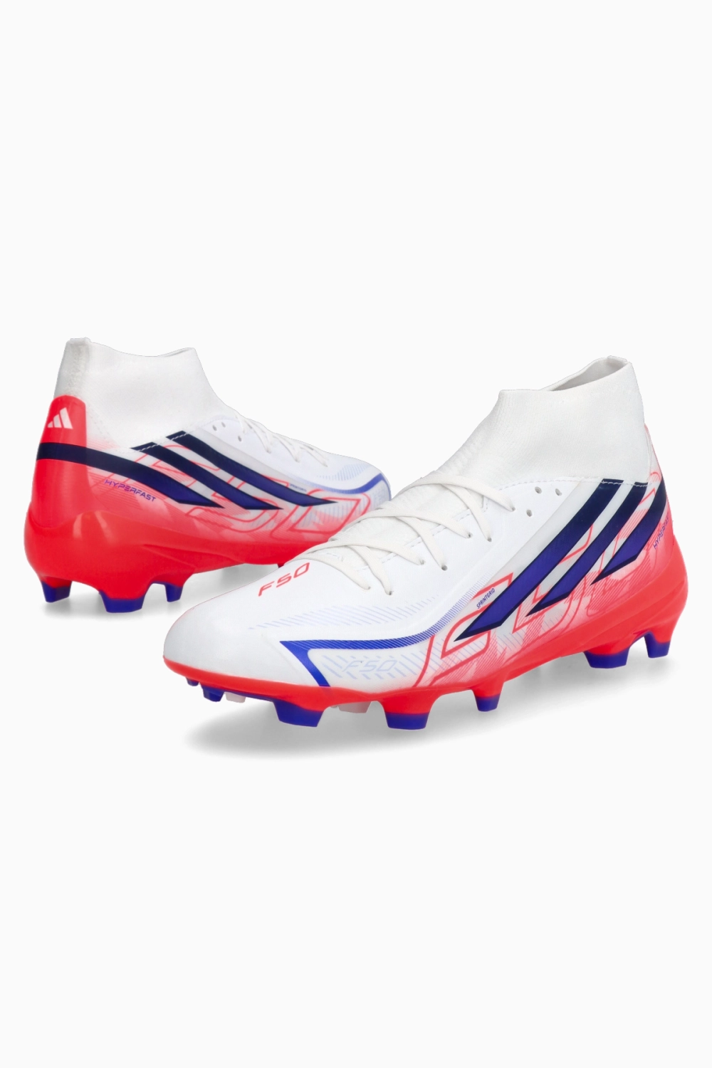 Бутсы adidas F50 League Hyperfast Mid FG - белый