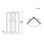 Душевая кабина Niagara Ultra 100x100 NG-702-01 с гидромассажем