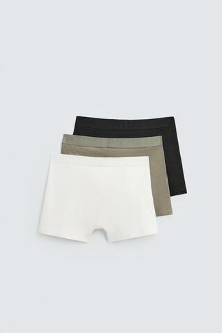 ZARA НАБОР ИЗ ТРЕХ ТРУСОВ-БОКСЕРОВ SOFT, РАЗНОЦВЕТНЫЙ