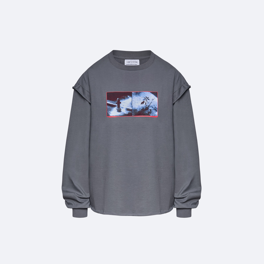 Лонгслив Called a Garment Pressure Double Layer (grey)