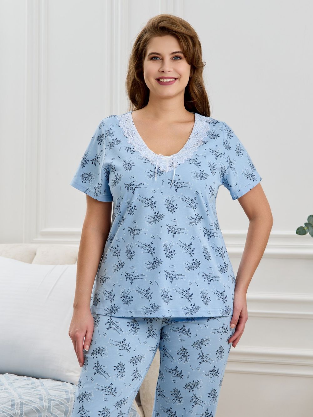 Пижама Канна-2 Виотекс ГОЛУБОЙ