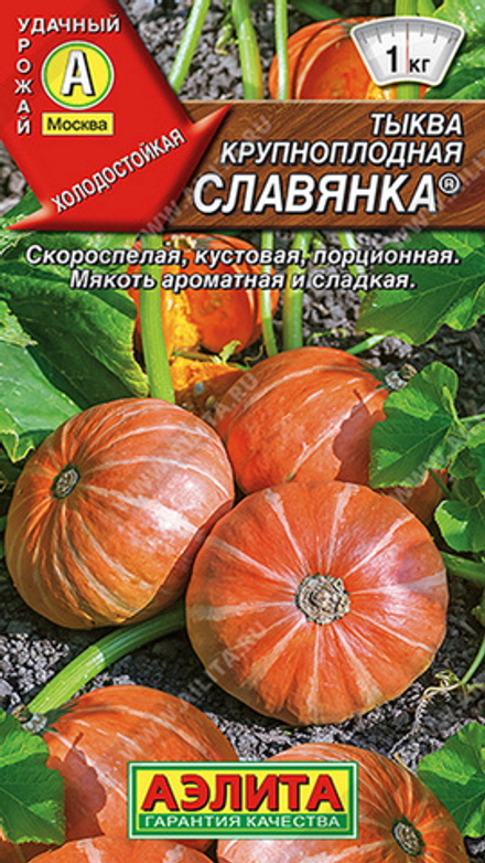 Тыква крупноплодная "G. Славянка" 1г., Россия.