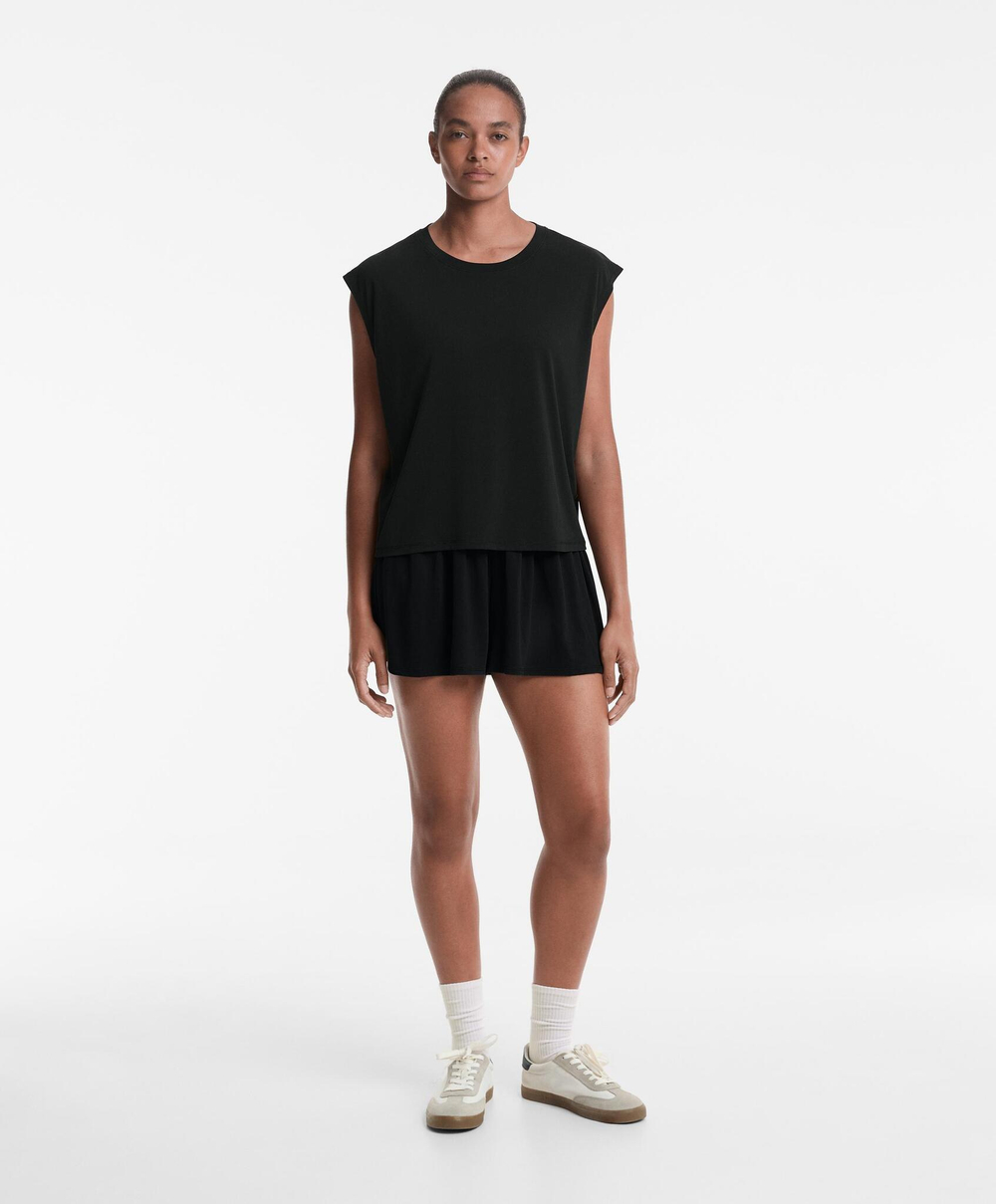 Oysho Футболка без рукавов, черный