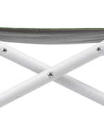 Кресло раскладное Nisus с откидывающим столиком.140кг, карман (алюм. д25) зеленый ромб/серый (N-DC-95200T-K-GG)