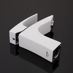 Смеситель для раковины 35к G1007-7 GAPPO литой, п/гайку, БЕЛЫЙ-ХРОМ