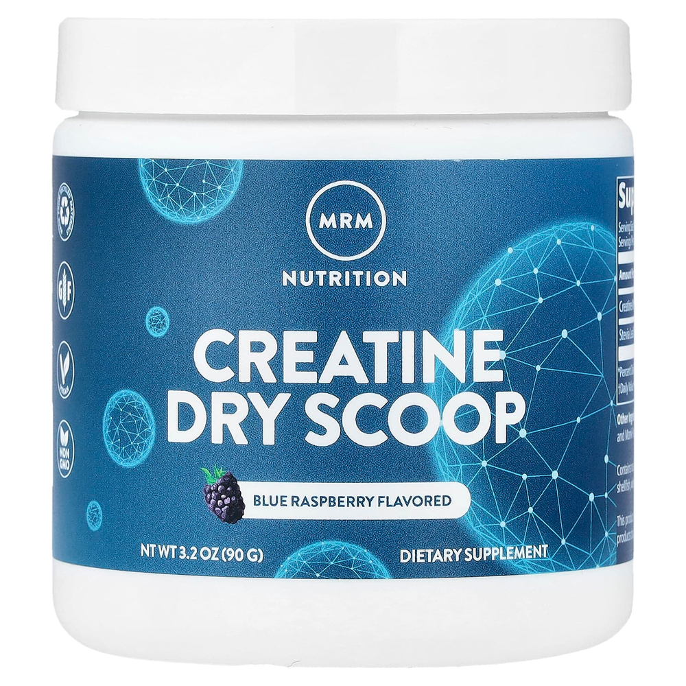 MRM Nutrition, мерная ложка креатина, голубая малина, 90 г (3,2 унции)