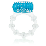 Ярко-синее кольцо на пенис с вибрацией (Цвет: синий)