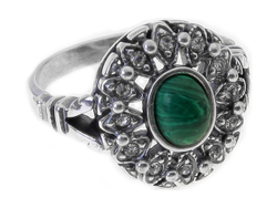 "Снежинка"  кольцо в серебряном покрытии из коллекции "Самоцветы" от Jenavi