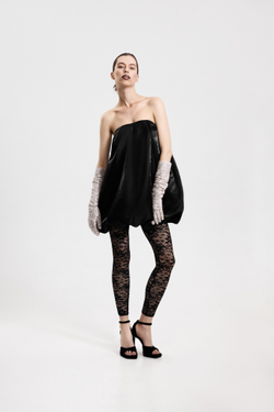 Платье баллон, черный