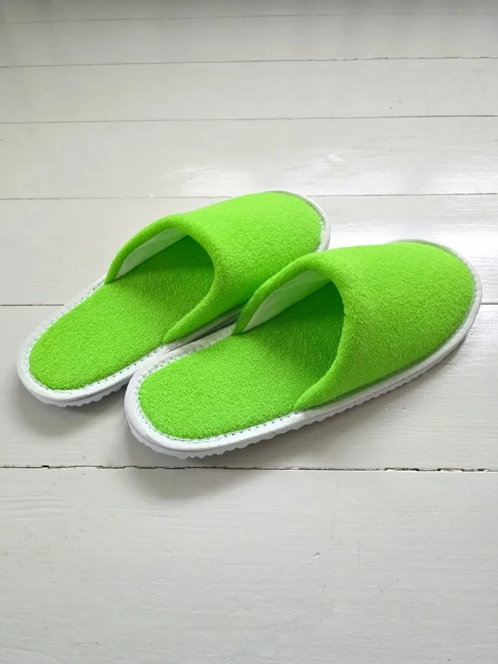 Тапочки махровые Весенняя трава
