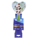 Расческа массажная детская «ФРАТТИ БУМ», панда Космо, форма сердце, 17,5*8см (блистер Ультрамарин)