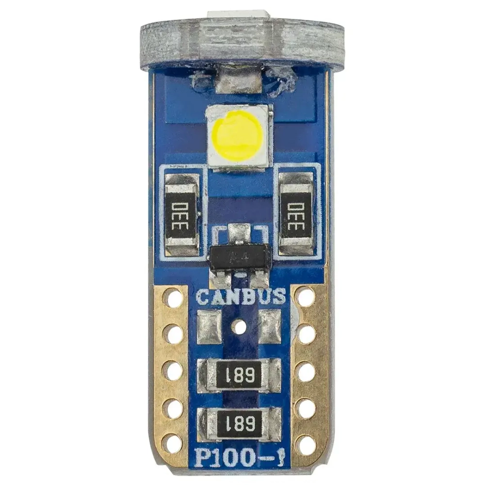 Лампочка светодиодная T10-3030-3SMD 12v белая KING T10-3030-3SMD W