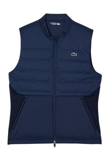 Мужская теннисная жилетка Lacoste Golf Quilted Vest - navy blue