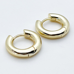 Ювелирные швензы Конго с позолотой, размер 18 мм, толщина 4 мм, цена за пару