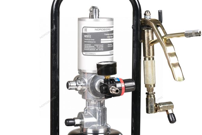 NORDBERG (NO5012) Установка пневматическая для раздачи густой смазки с баком, 12 л