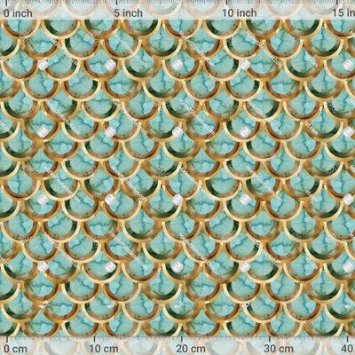 Чешуя мрамор голубая by FineArt 698 DPI