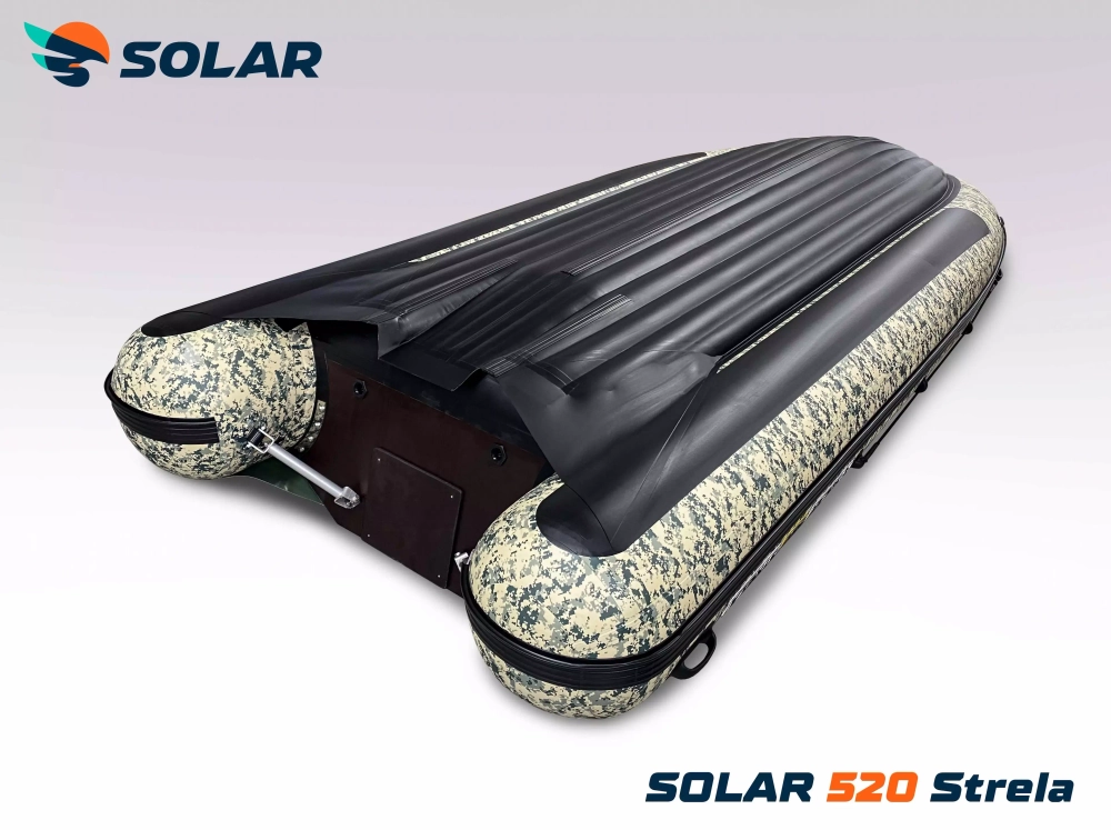 Лодка надувная моторная solar-520 strela jet tunnel
