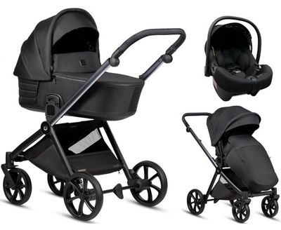 Детская коляска Tutis Mio 3 Plus Black Edition New 3 в 1 с автокреслом Elo Lux EduSky Black 1622060 Obsidian