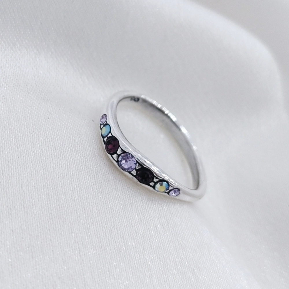 "Ваниль" кольцо в серебряном покрытии из коллекции "Десерт" от Jenavi