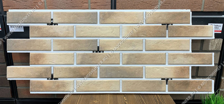 Клинкерная фасадная термопанель, плитка BestPoint Retro Brick Masala, ППС (пенополистирол), 1025x455 толщина 50 мм