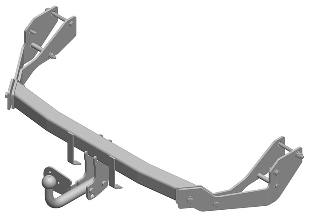Фаркоп AvtoS HY 18 для Hyundai Santa Fe Classic 2007-2013, Hyundai Santa Fe 2001-2006(паспорт и сертификат в комплекте)(без электрики)