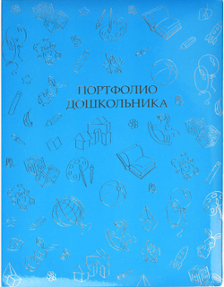 Портфолио школьника, формат А4, твёрдый переплёт с поролоном, тиснение фольгой