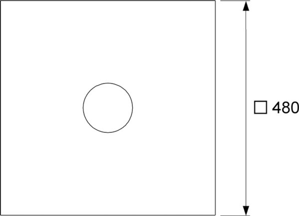 TECE KDP-S120 TECEdrainpoint S Комплект точечного трапа KDP-S120 с сифоном DN 50, с декоративной решеткой, производительность 0,52-1,35 л/с