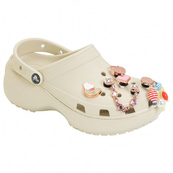 Crocs Classic Platform Clog 'Bone White'